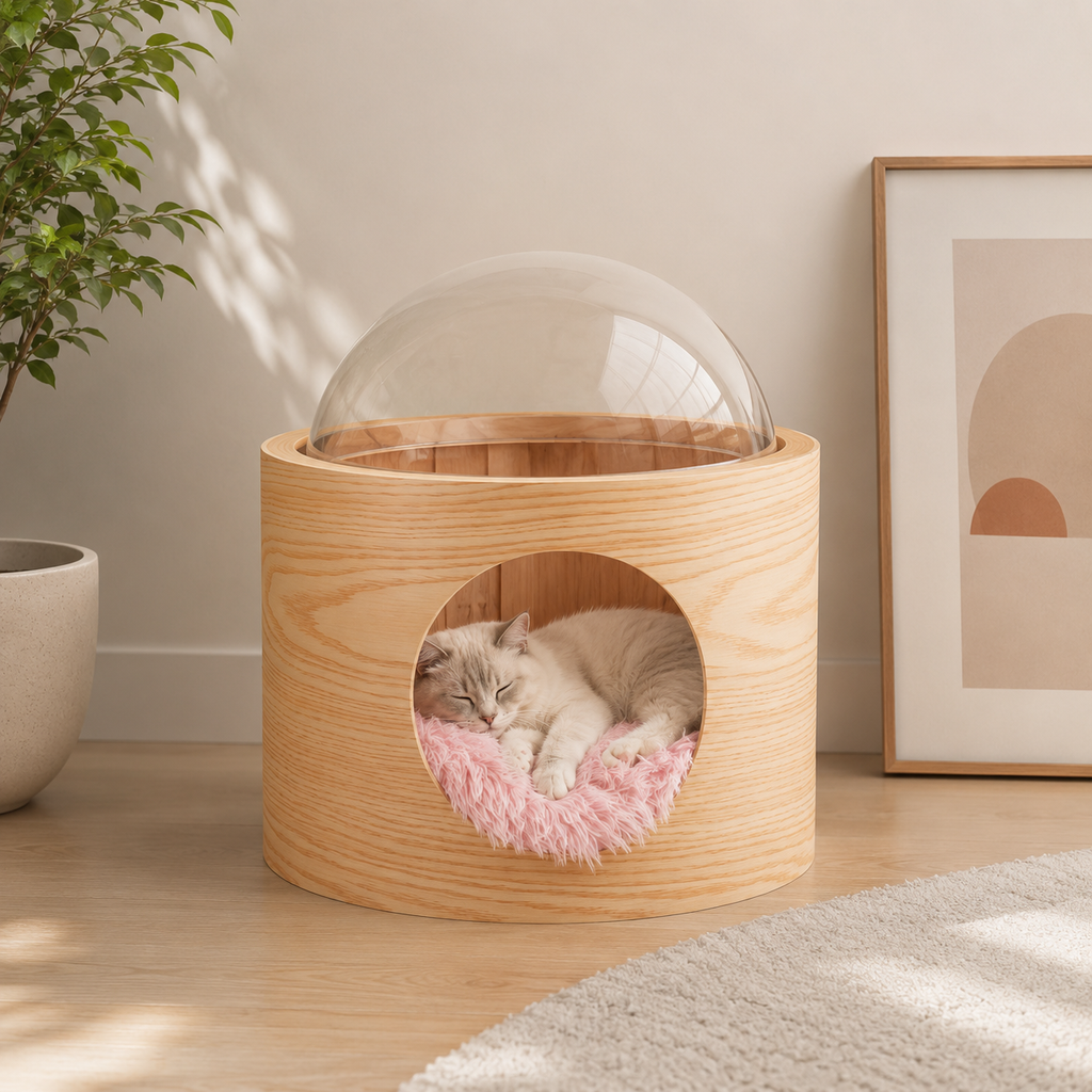 Cama cápsula para gato